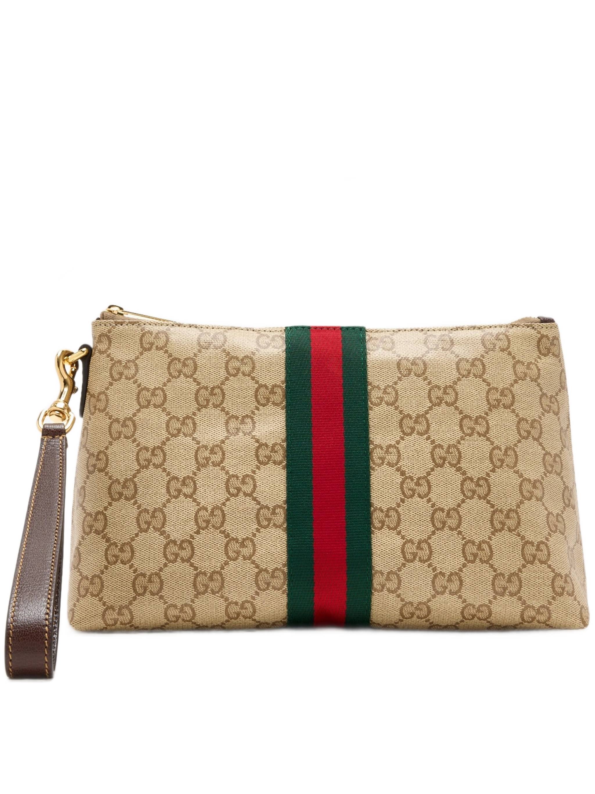 Gucci Small Gg Web Pouch