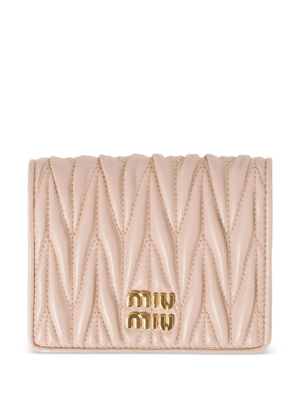 Miu Miu Small Matelassé Nappa Leather Wallet