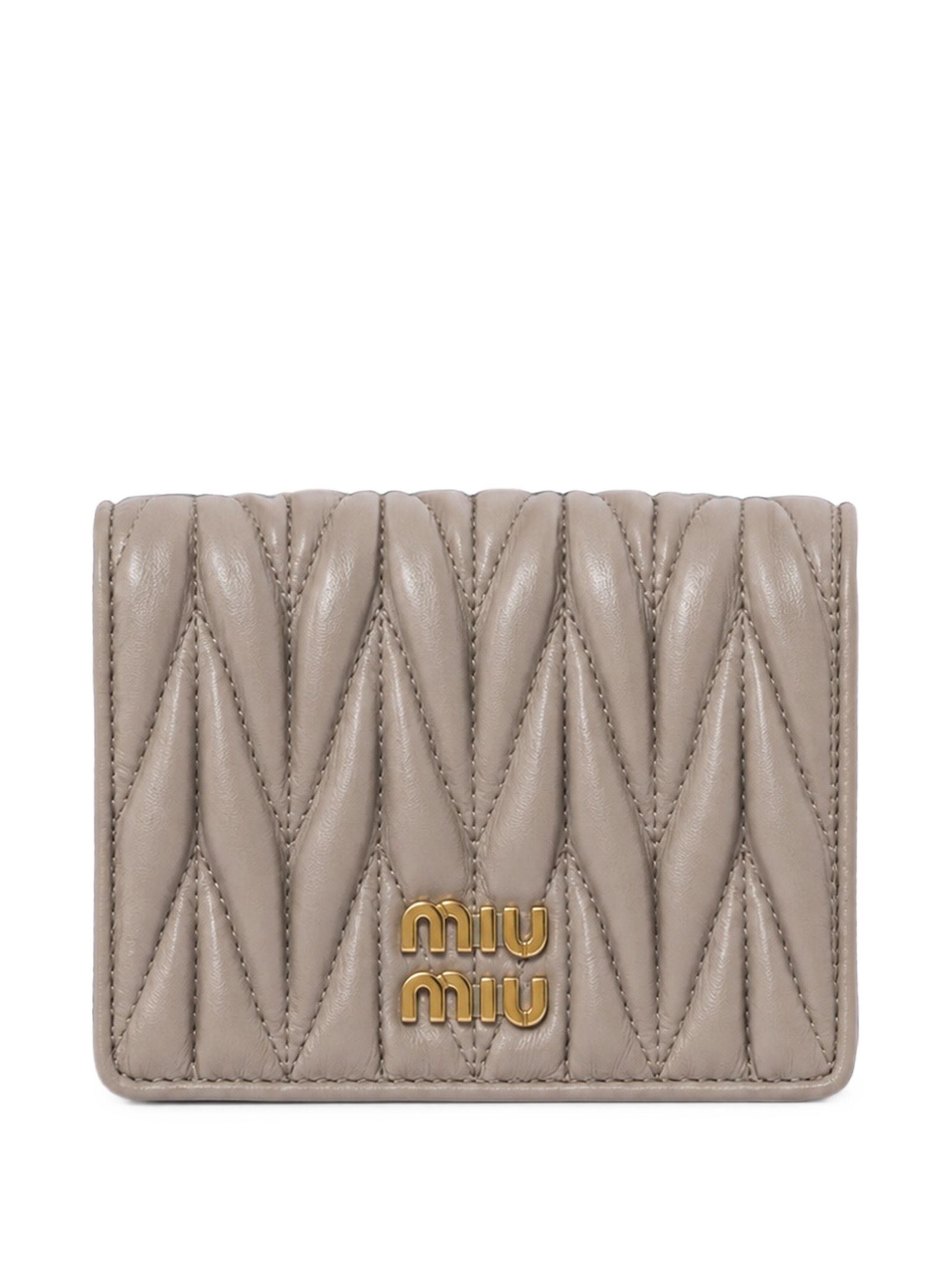 Miu Miu Small Matelassé Nappa Leather Wallet