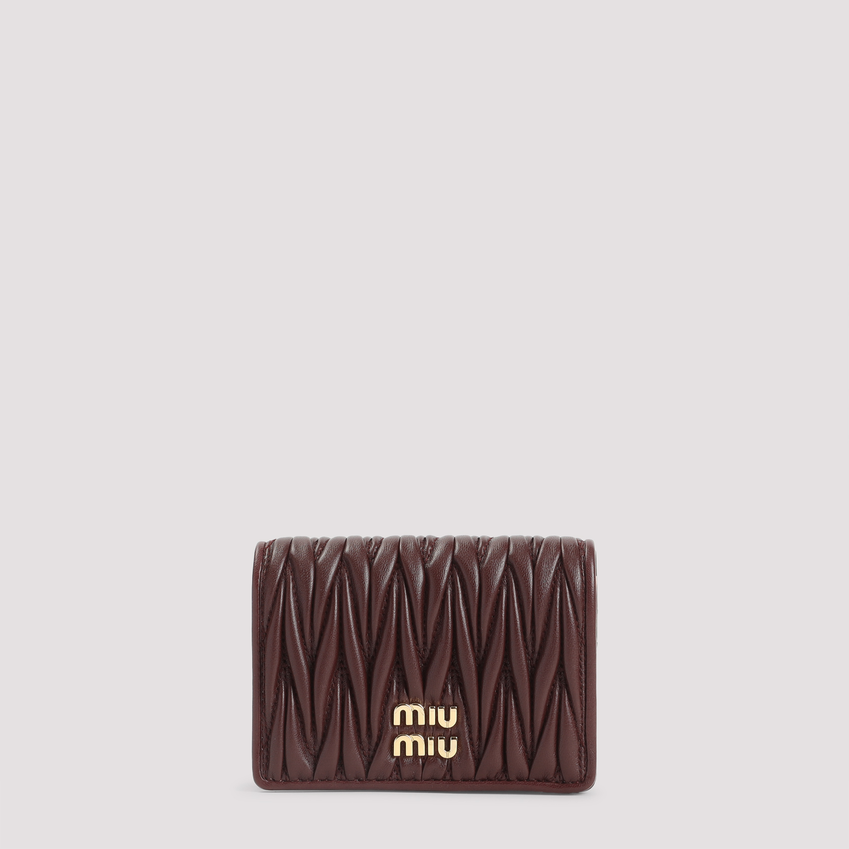 Miu Miu Small Matelassé Nappa Leather Wallet