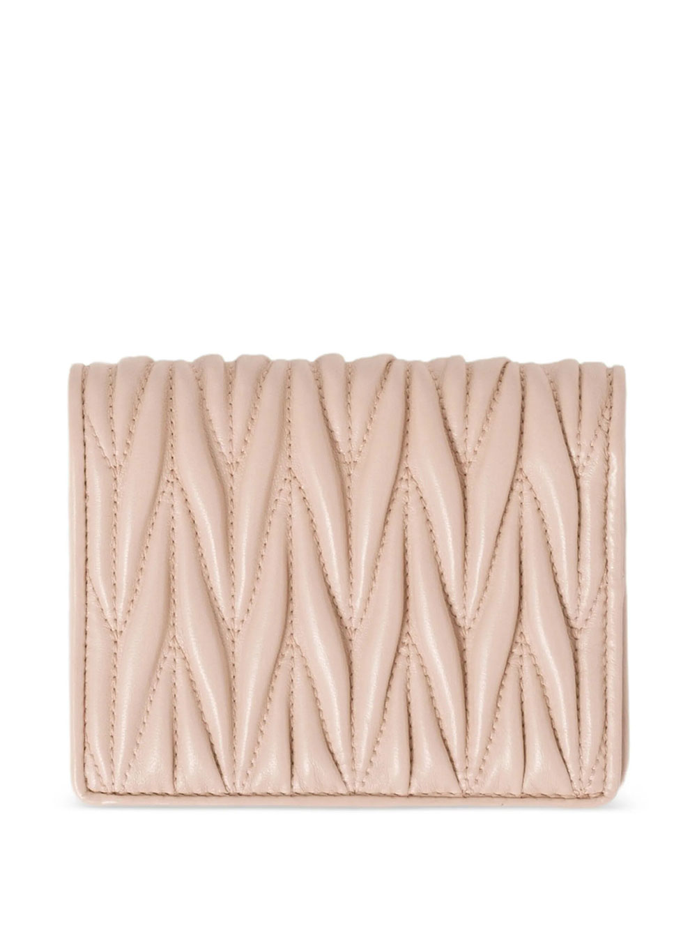 Miu Miu Small Matelassé Nappa Leather Wallet