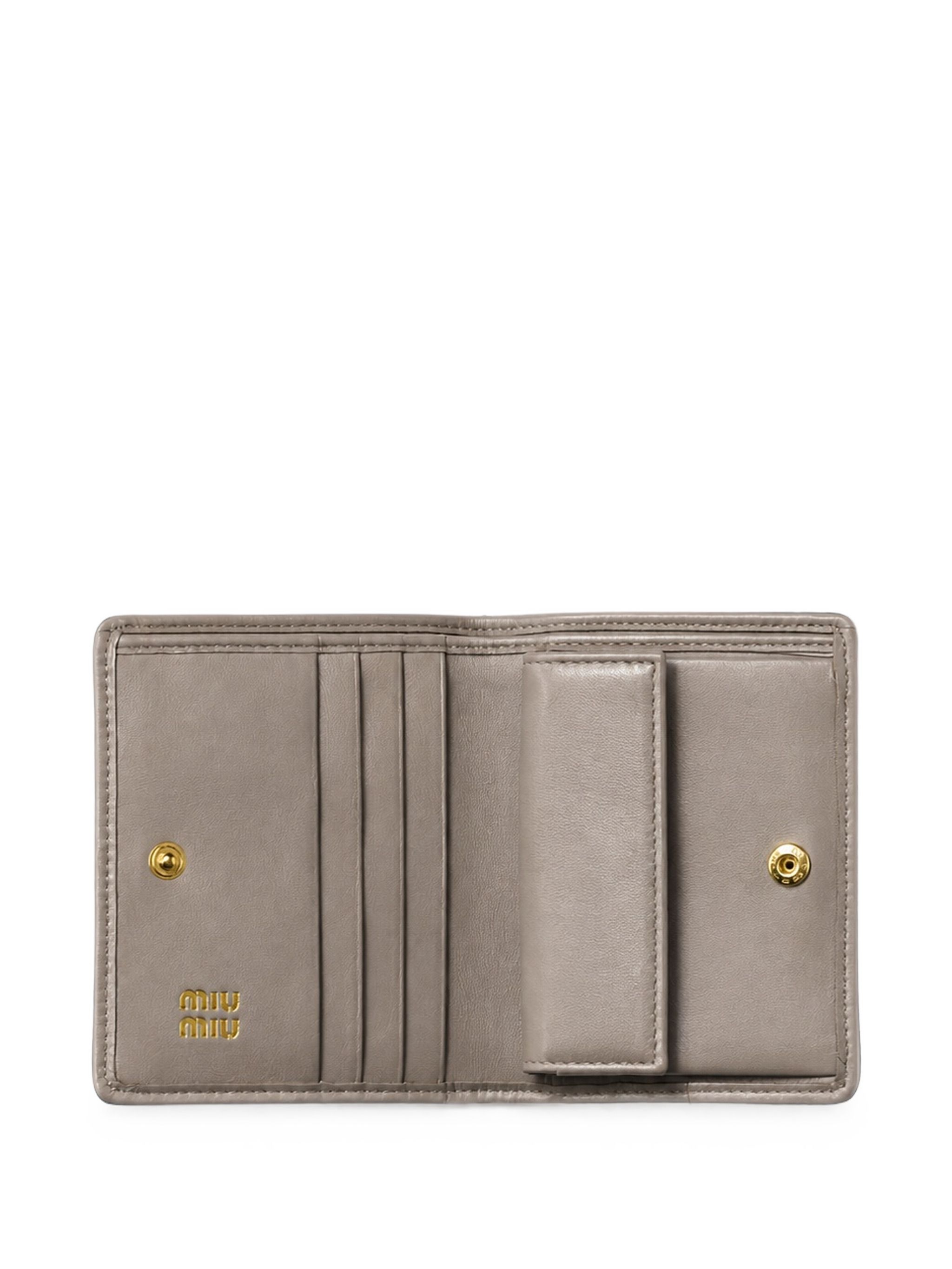 Miu Miu Small Matelassé Nappa Leather Wallet