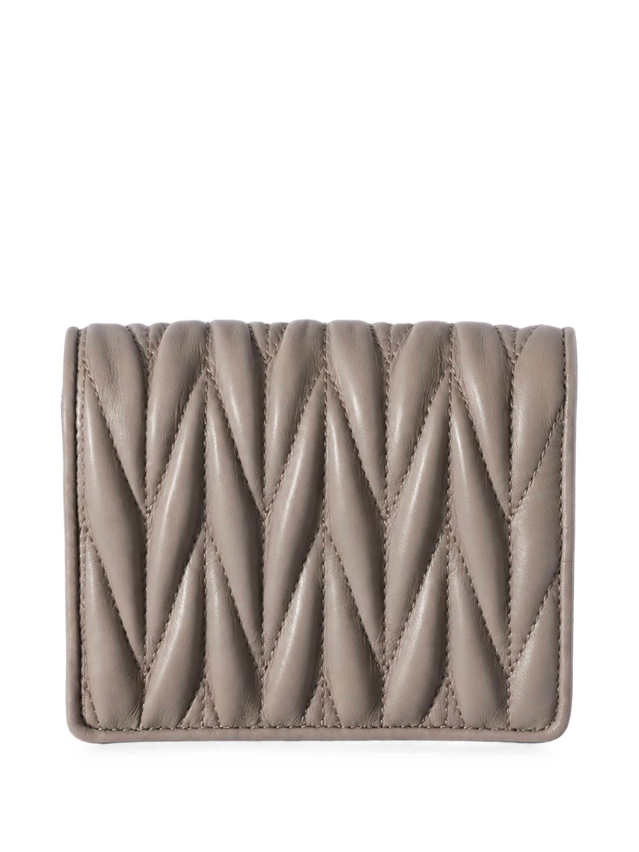 Miu Miu Small Matelassé Nappa Leather Wallet