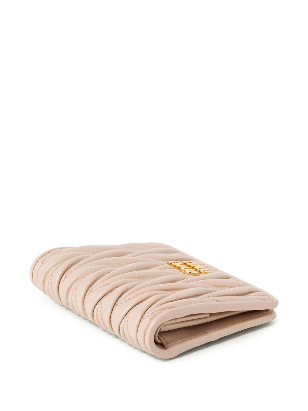 Miu Miu Small Matelassé Nappa Leather Wallet