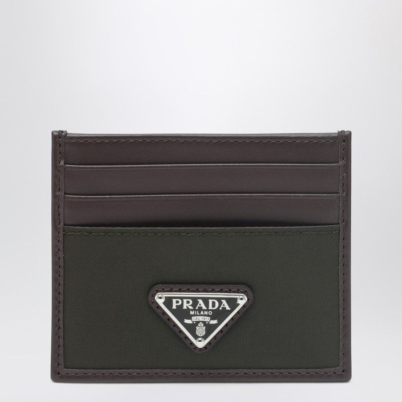 Prada Speedrock Card Holder In Renylon Camoufl