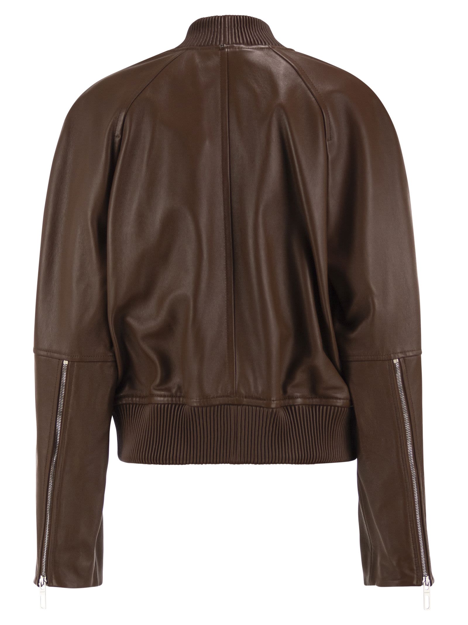 Sportmax Spxamour - Lambskin Leather Bomber Jacke