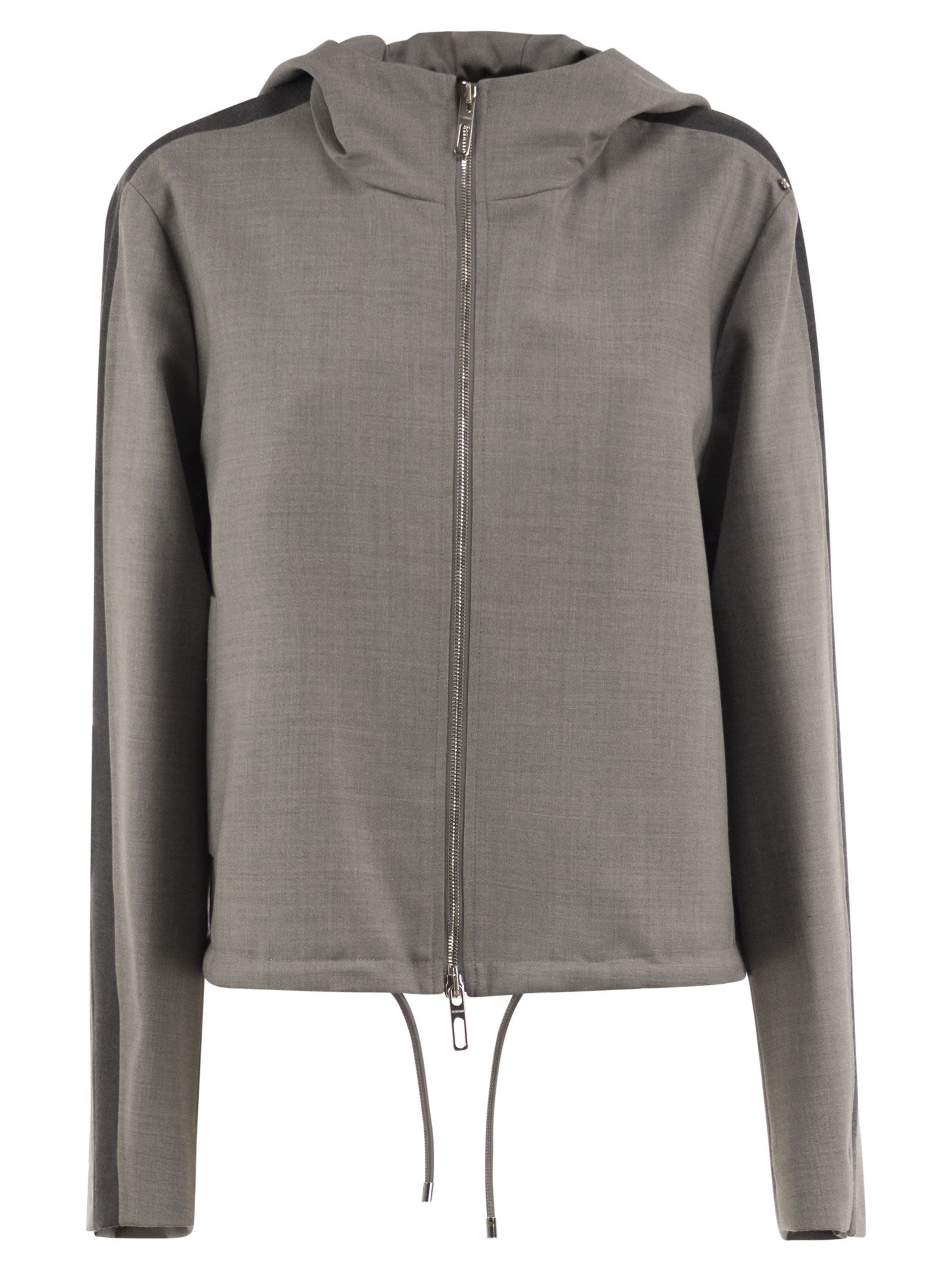 Sportmax Spxlepre - Virgin Wool Hooded Jacket