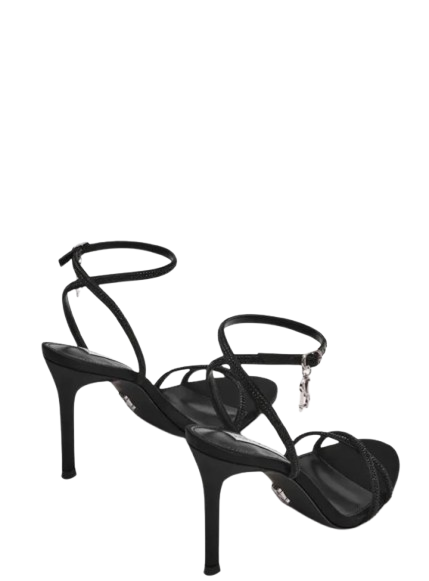 Steve Madden Black Leather Sandals