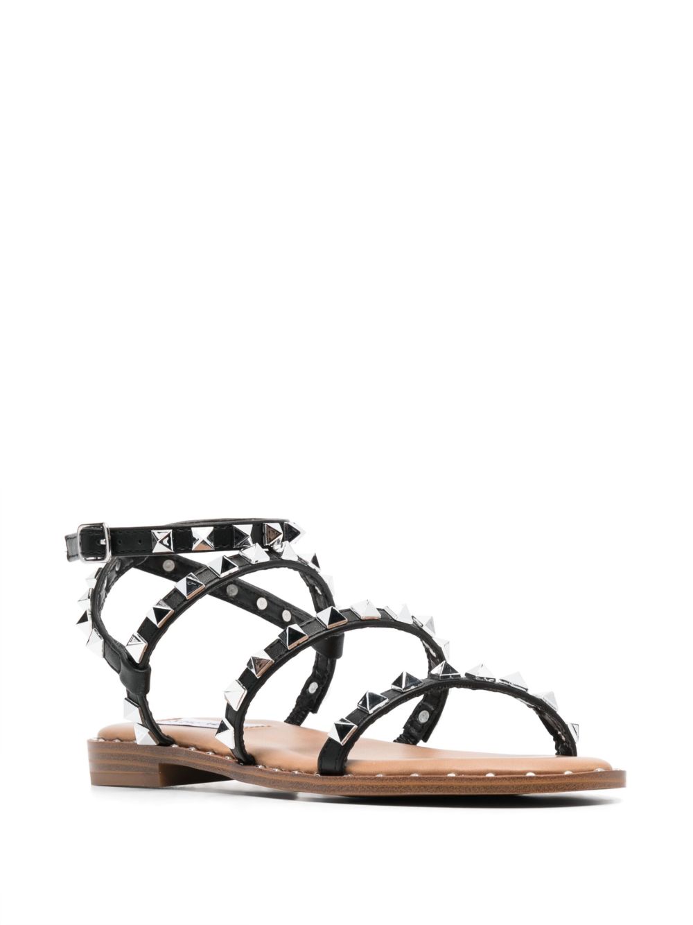 Steve Madden Black Leather Sandals