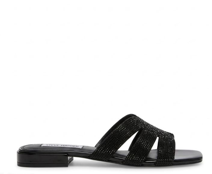 Steve Madden Black Synthetic Sandals