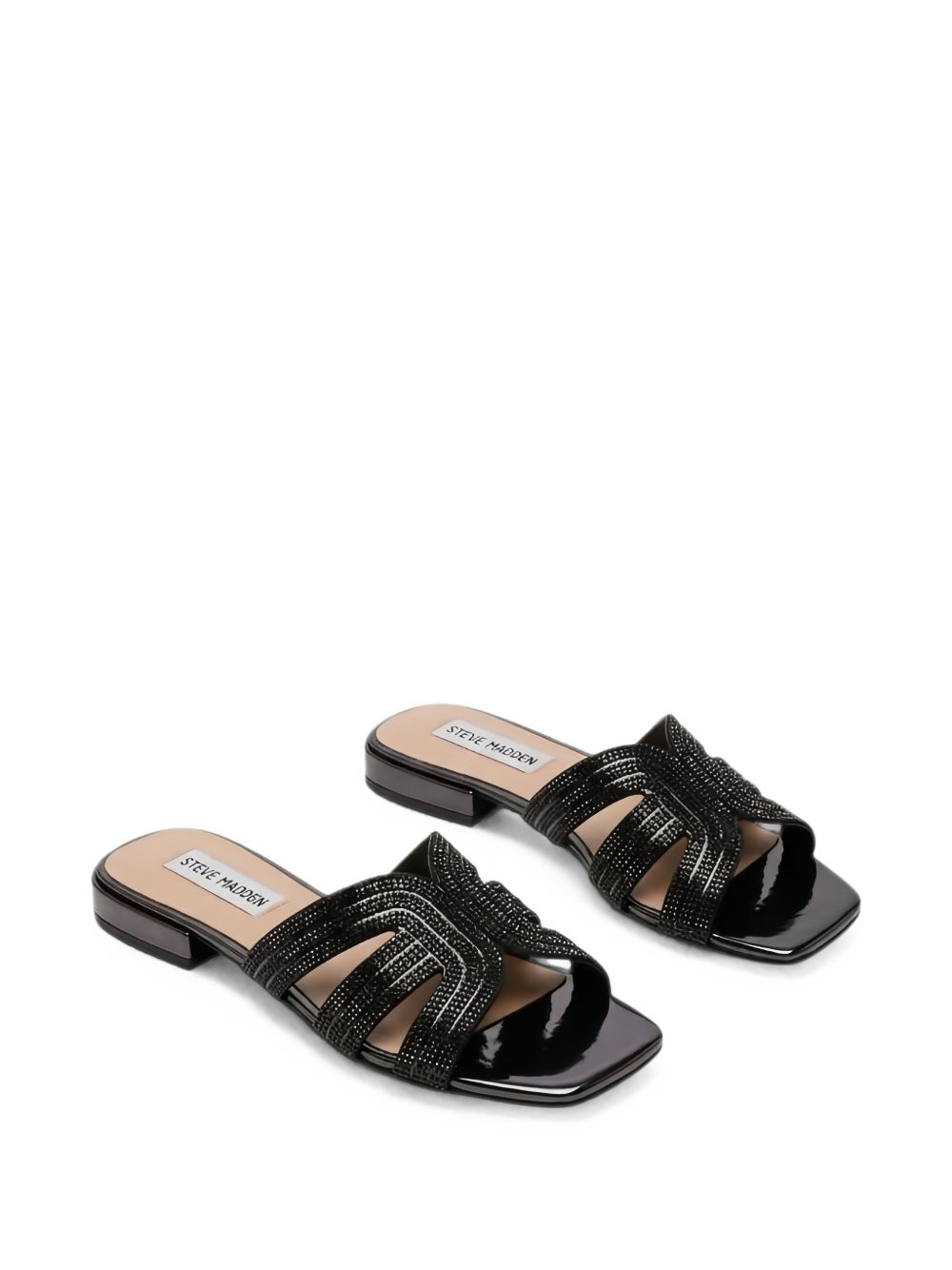 Steve Madden Black Synthetic Sandals