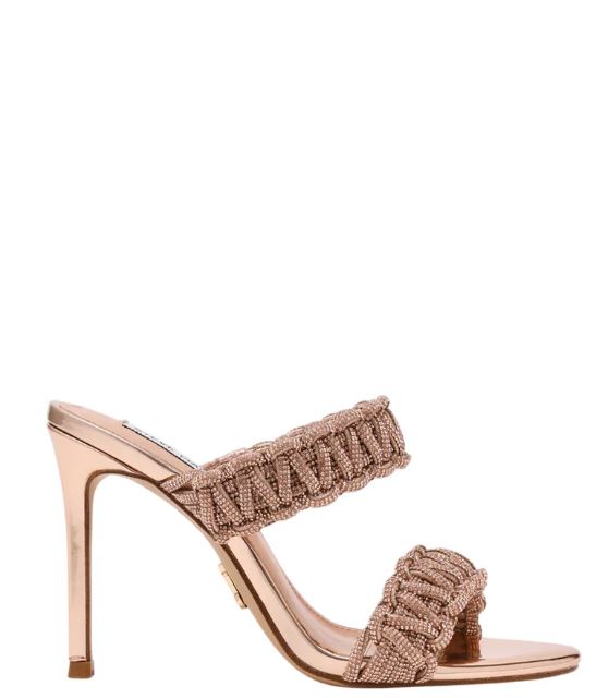 Steve Madden Rose Gold Leather Sandals
