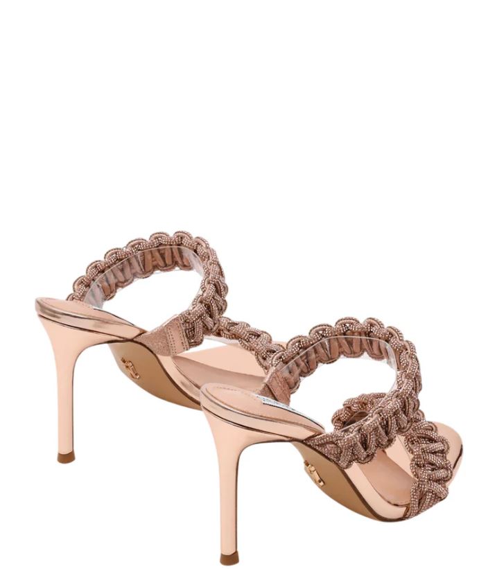 Steve Madden Rose Gold Leather Sandals