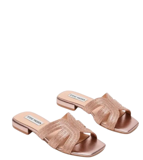 Steve Madden Rose Gold Synthetic Sandals