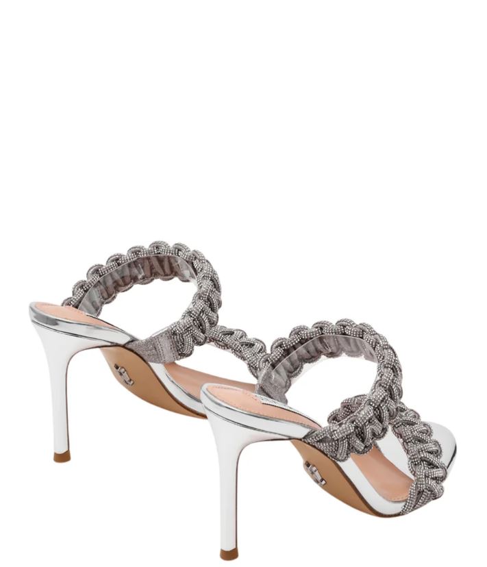 Steve Madden Silver Leather Sandals