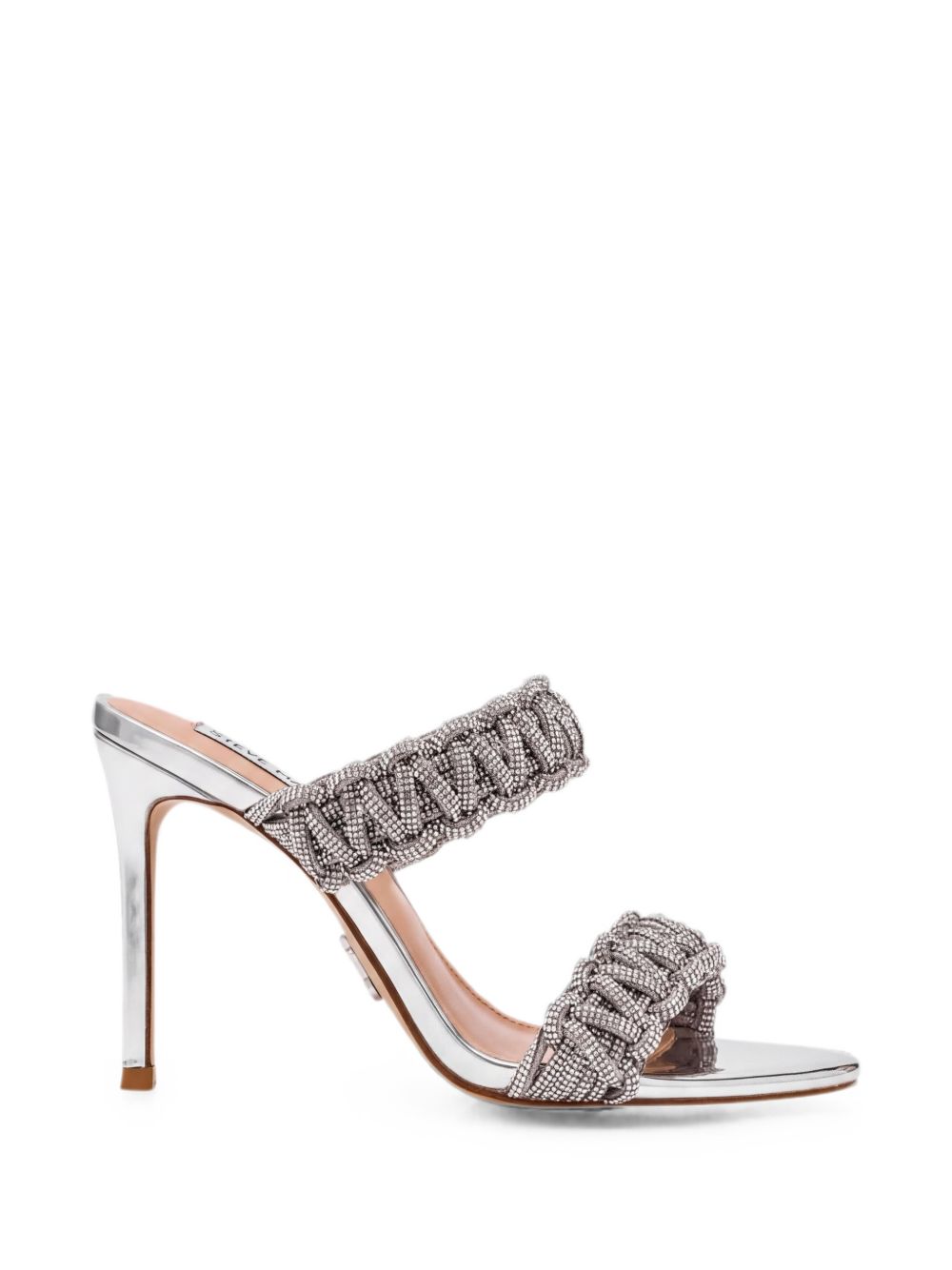 Steve Madden Silver Leather Sandals