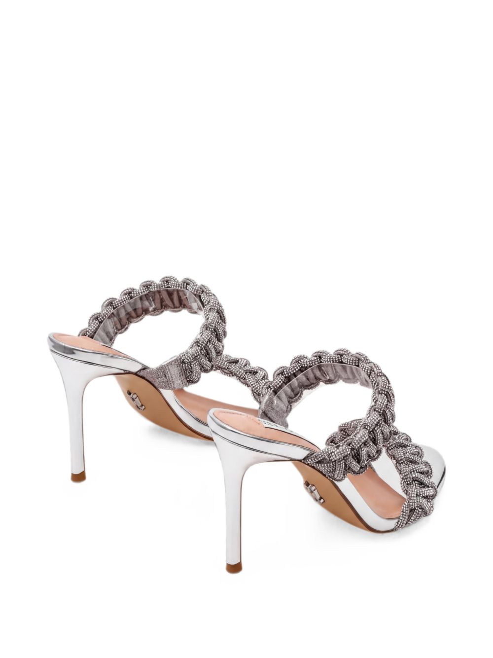 Steve Madden Silver Leather Sandals