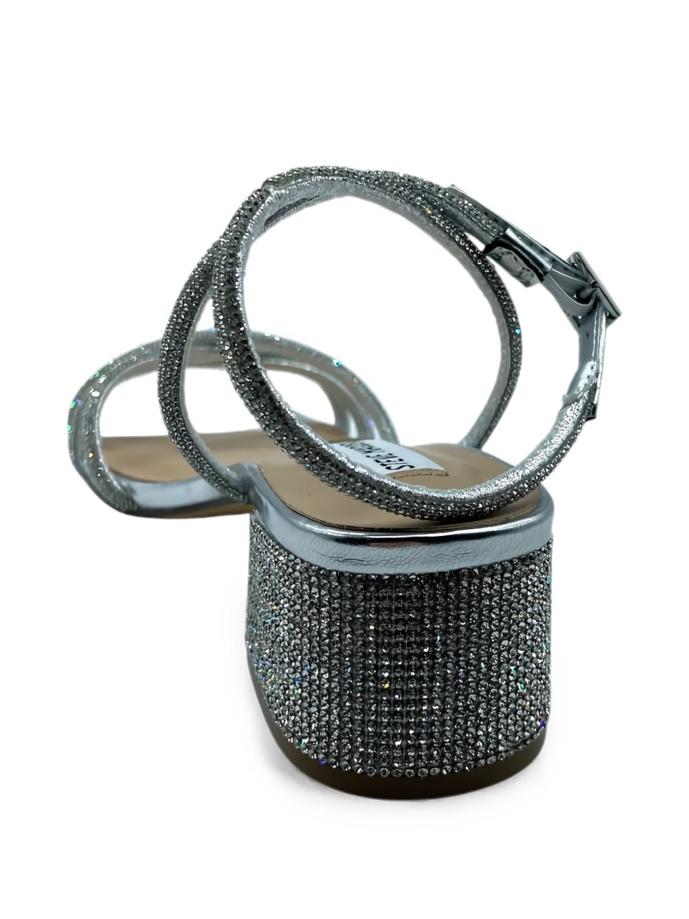 Steve Madden Silver Leather Sandals