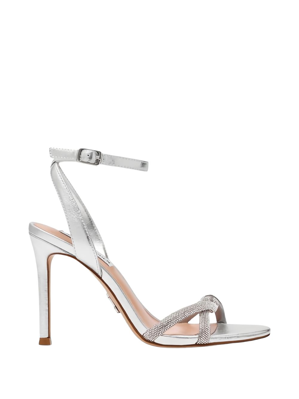 Steve Madden Silver Leather Sandals