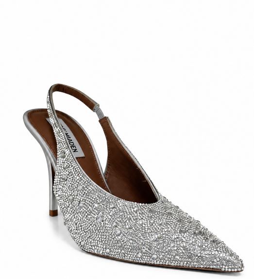 Steve Madden Silver Leather Shoes