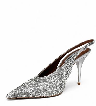 Steve Madden Silver Leather Shoes