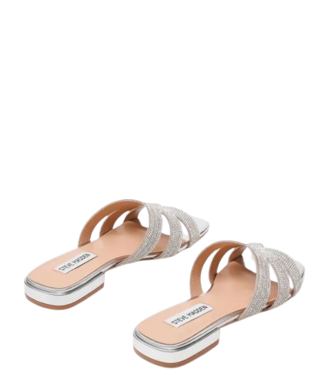 Steve Madden Silver Synthetic Sandals