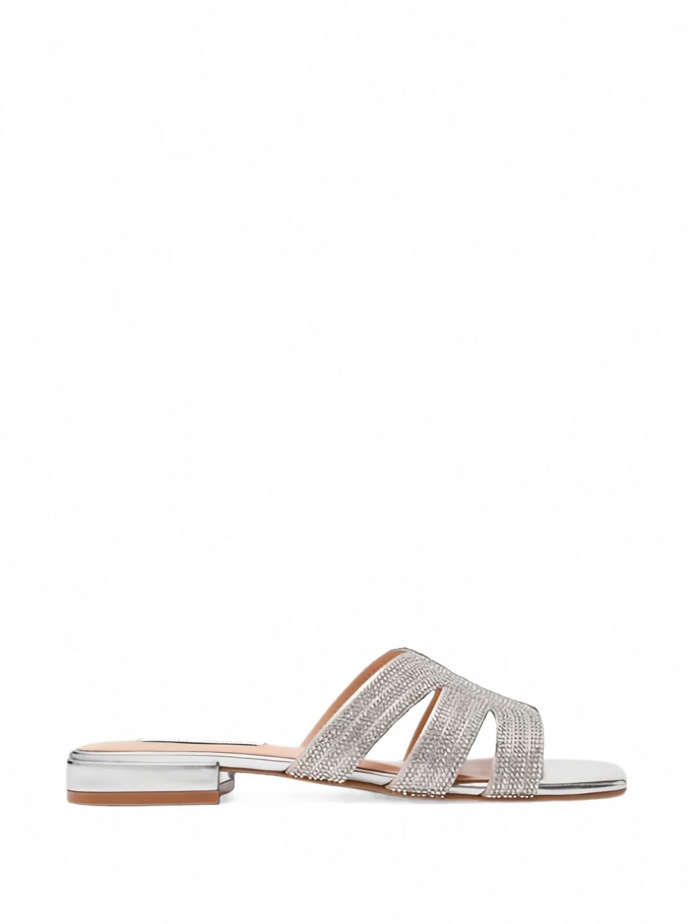 Steve Madden Silver Synthetic Sandals