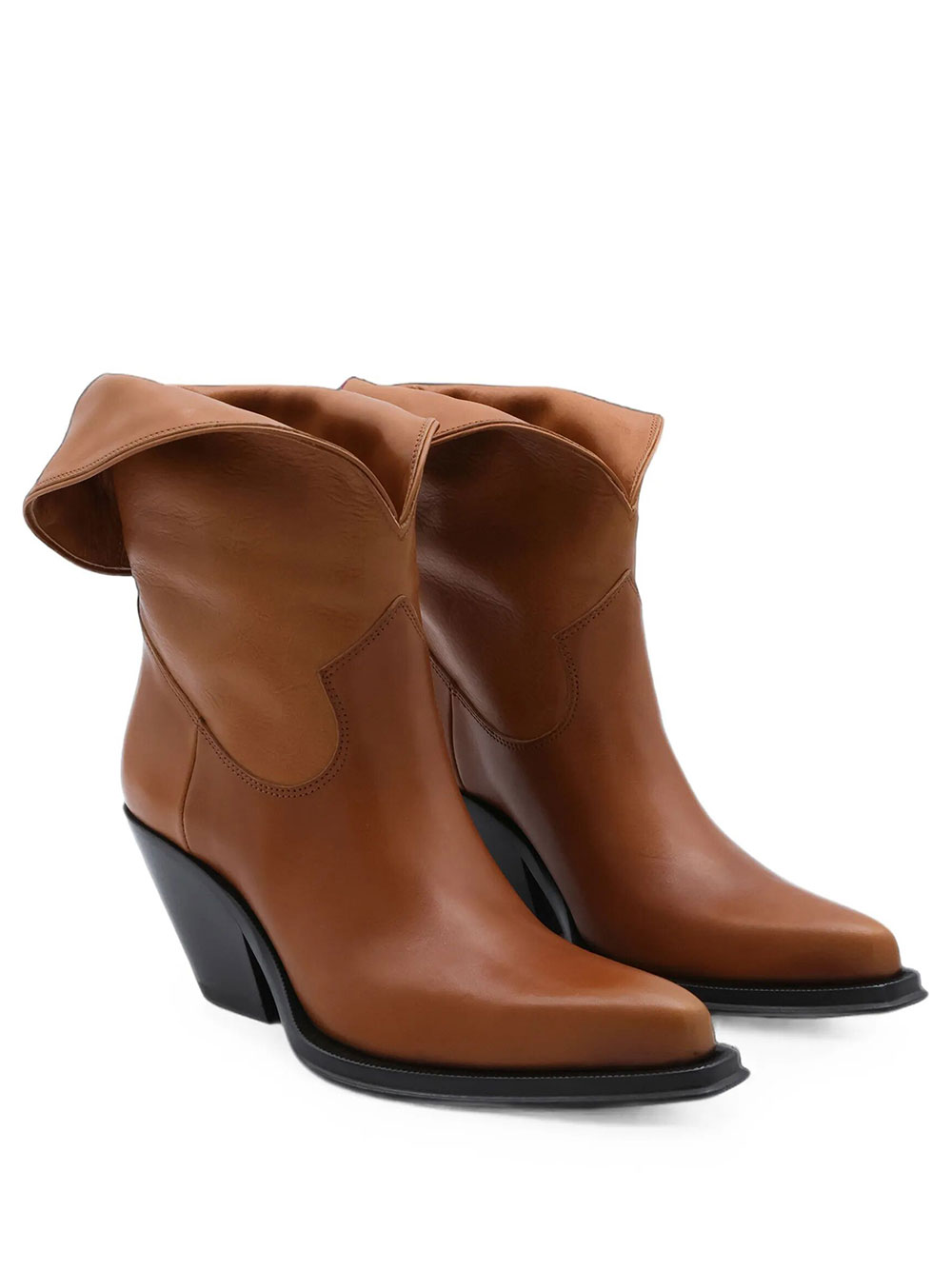 Chloé Stivaletti "Azelan" In Pelle Semi-Lucida