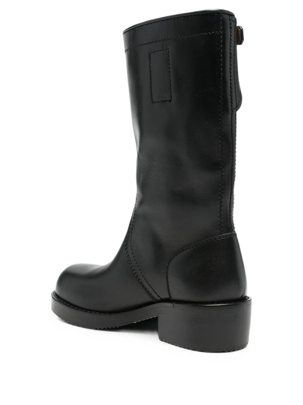Dries Van Noten Stivali Biker In Pelle