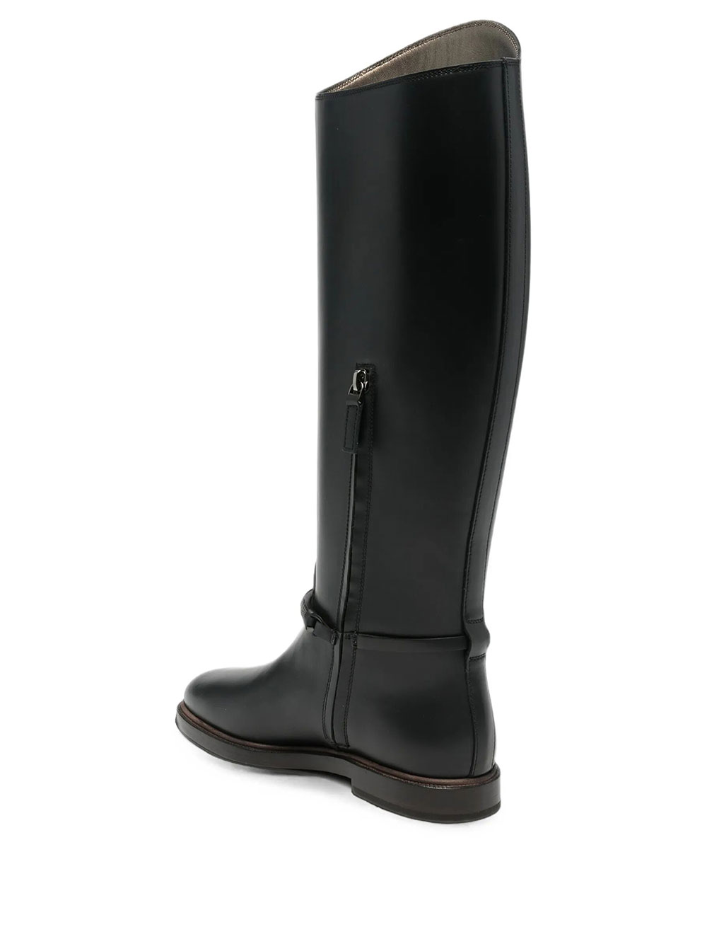 Brunello Cucinelli Stivali In Pelle Con Monile
