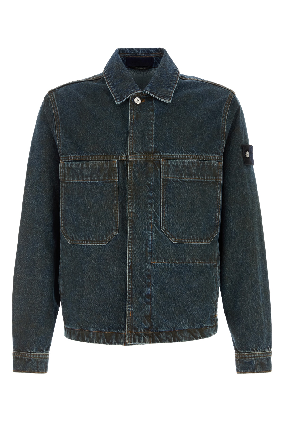 Stone Island Biker Jacket - Blue Black