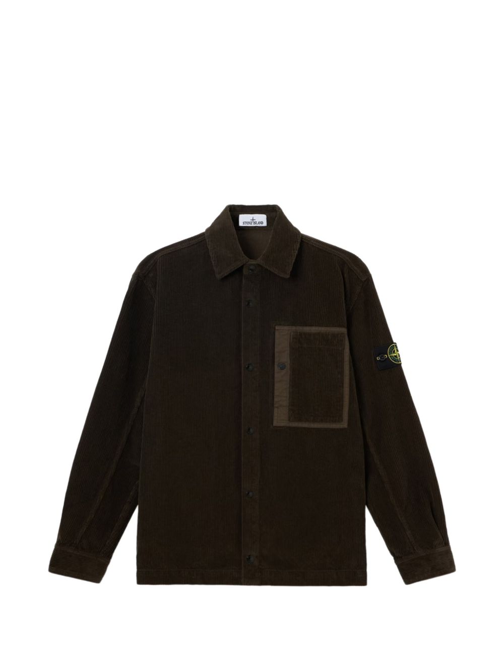 Stone Island Coal Grey Cotton Shirt
