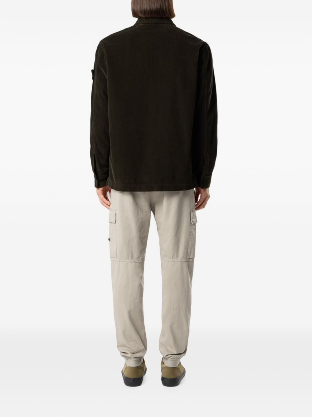 Stone Island Coal Grey Cotton Shirt