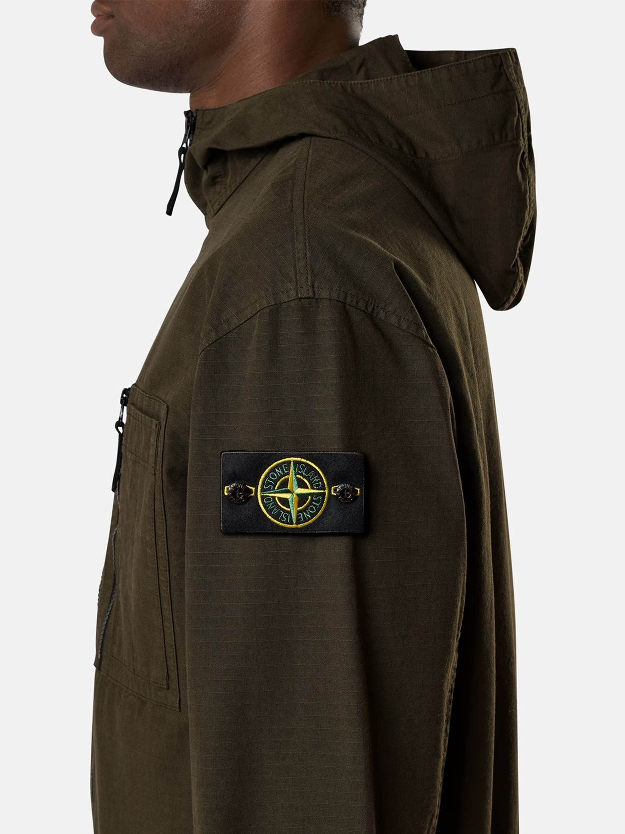 Stone Island Coal Grey Cotton Shirt