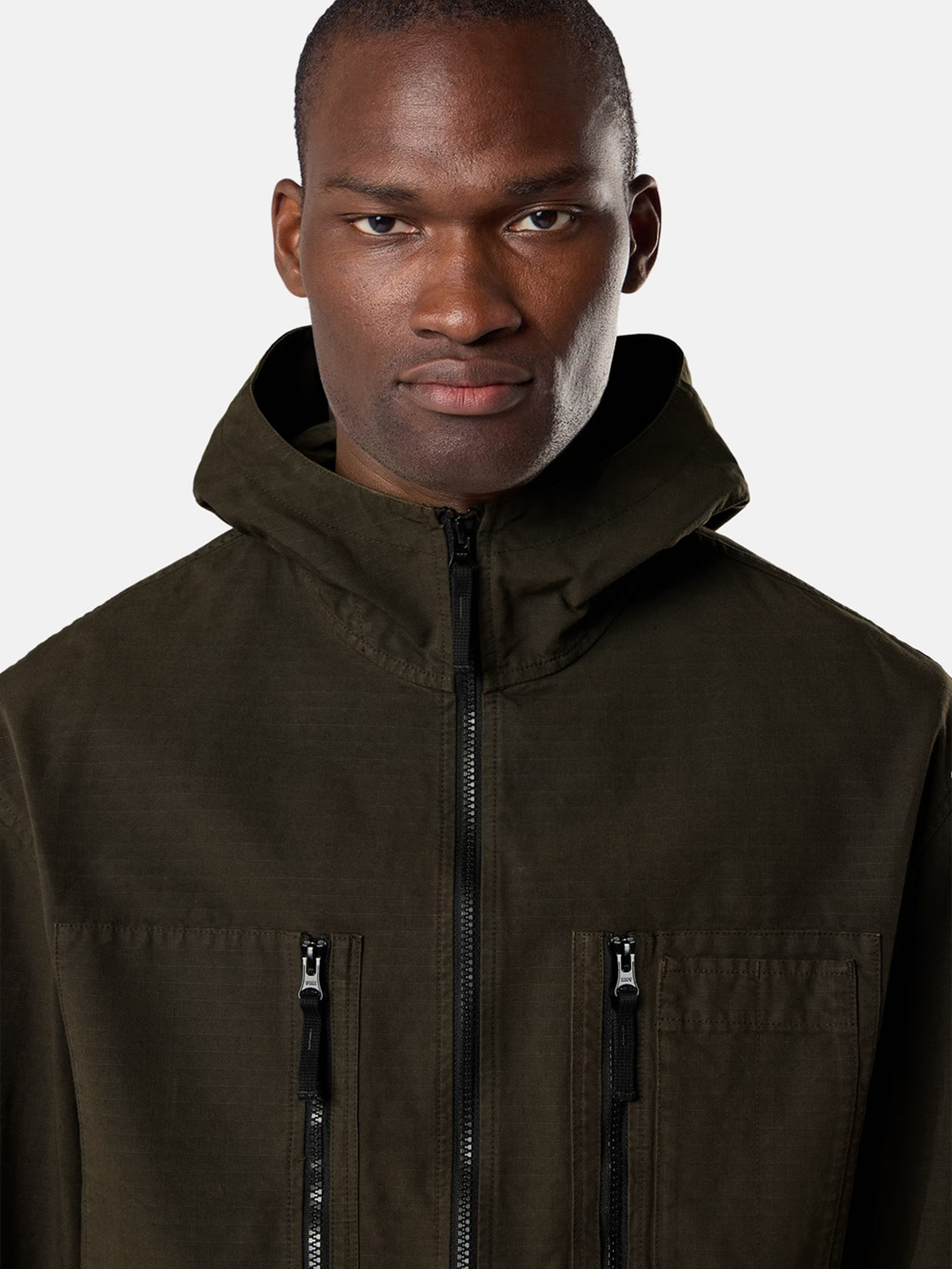 Stone Island Coal Grey Cotton Shirt