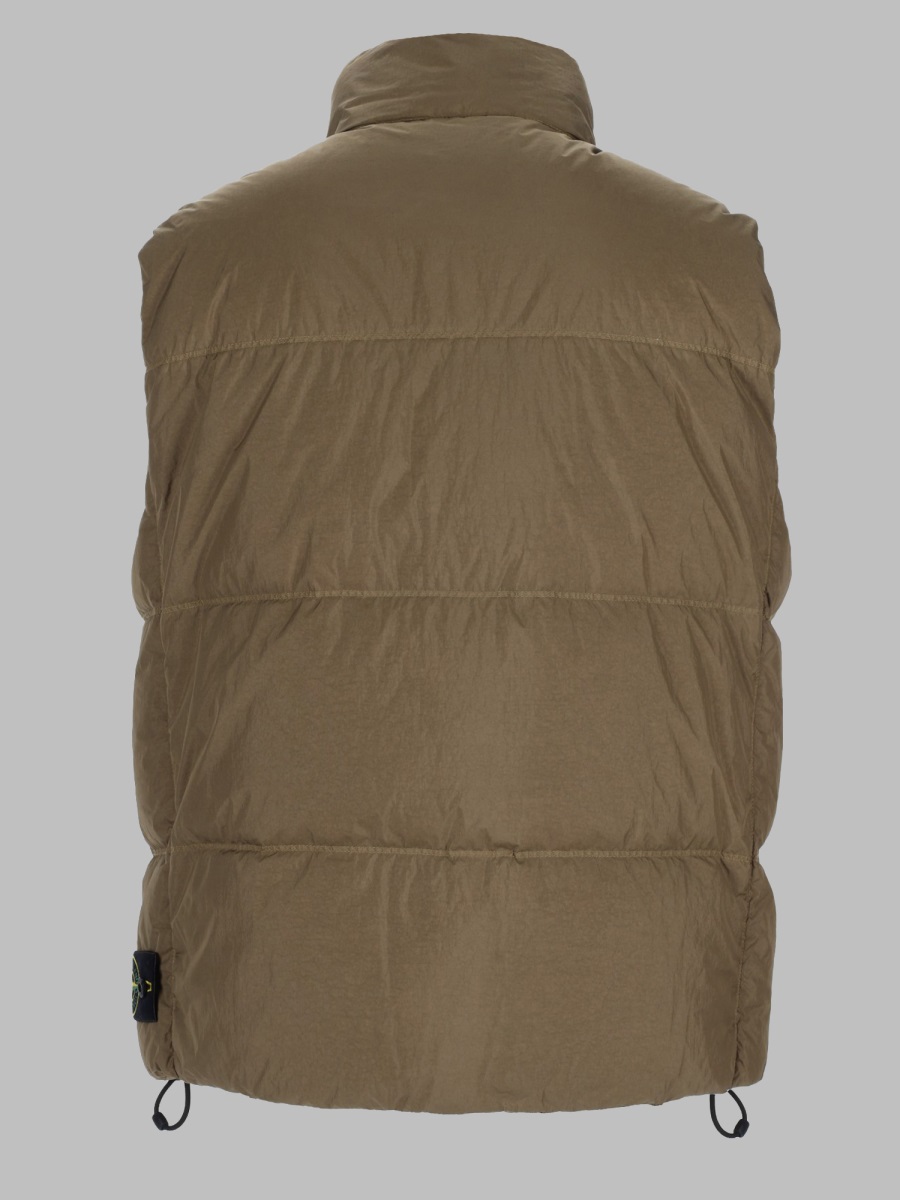 Stone Island Gilet Imbottito In Piuma Resistente Al V