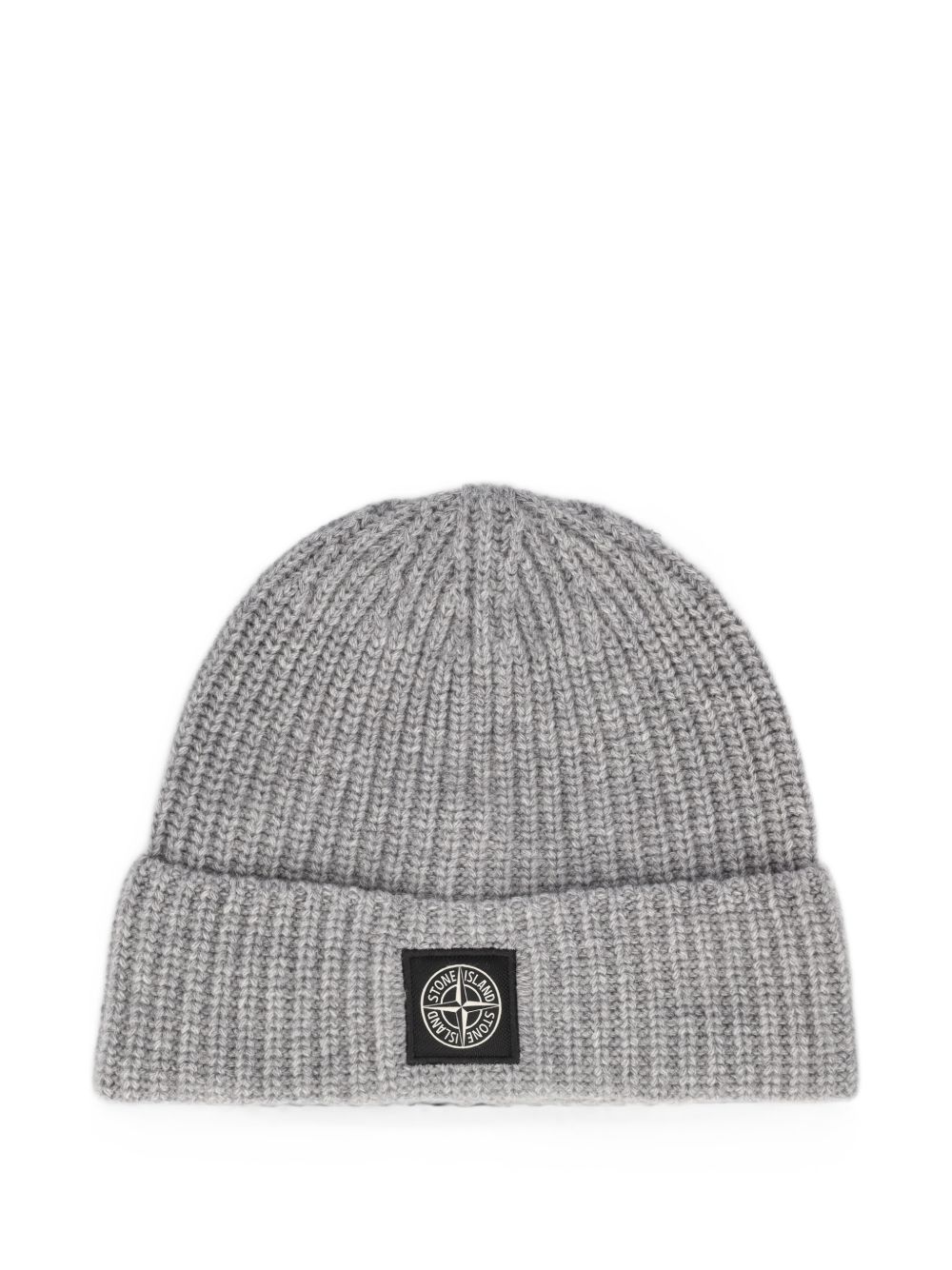 Stone Island Grey Melange Cotton Hat
