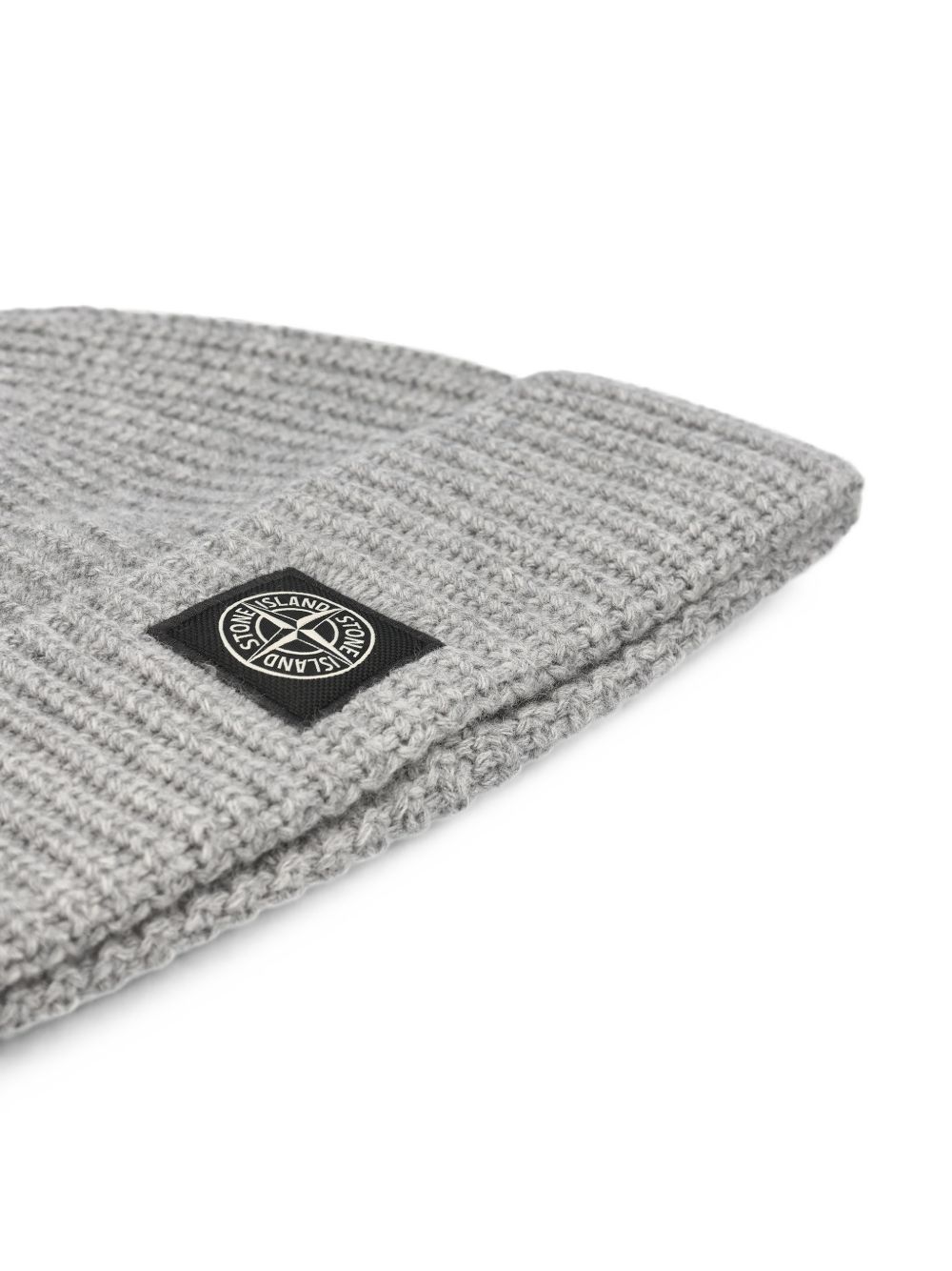 Stone Island Grey Melange Cotton Hat