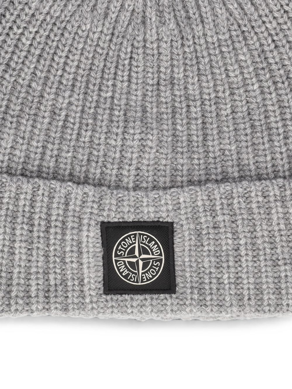 Stone Island Grey Melange Cotton Hat