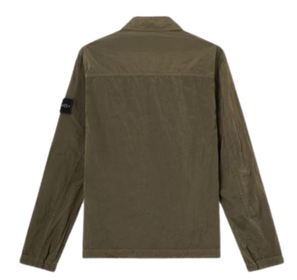 Stone Island Military Green Polyamide Shirt