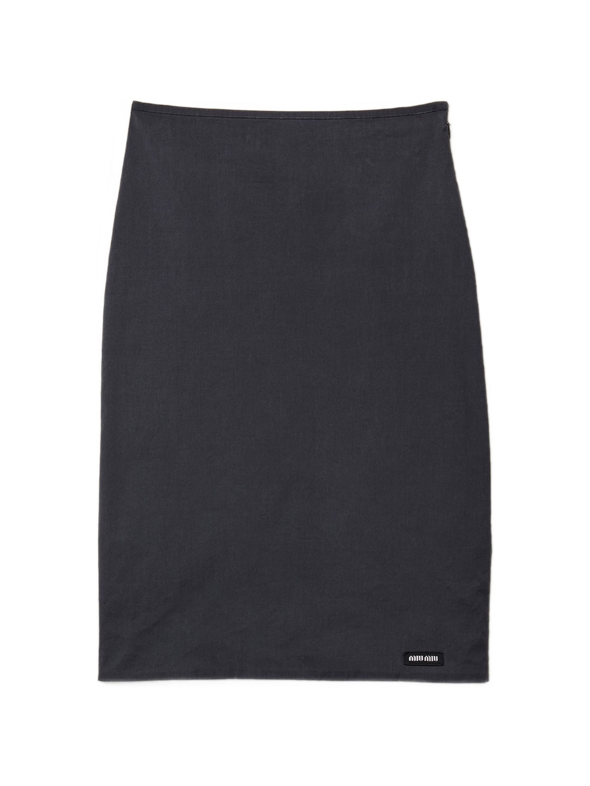 Miu Miu Stretch Poplin Skirt