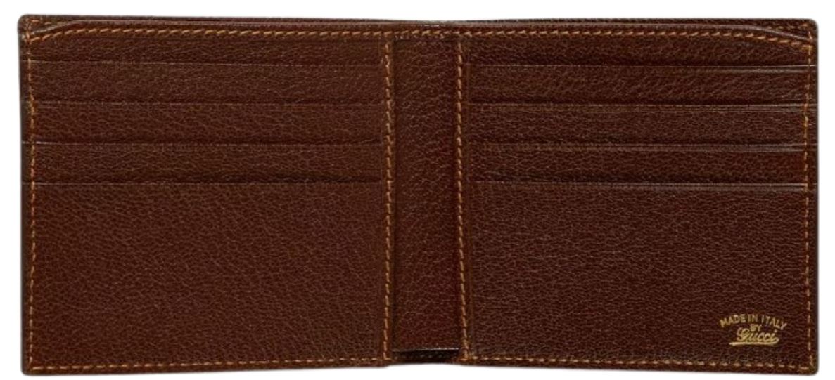 Gucci Striped Canvas Compact Wallet