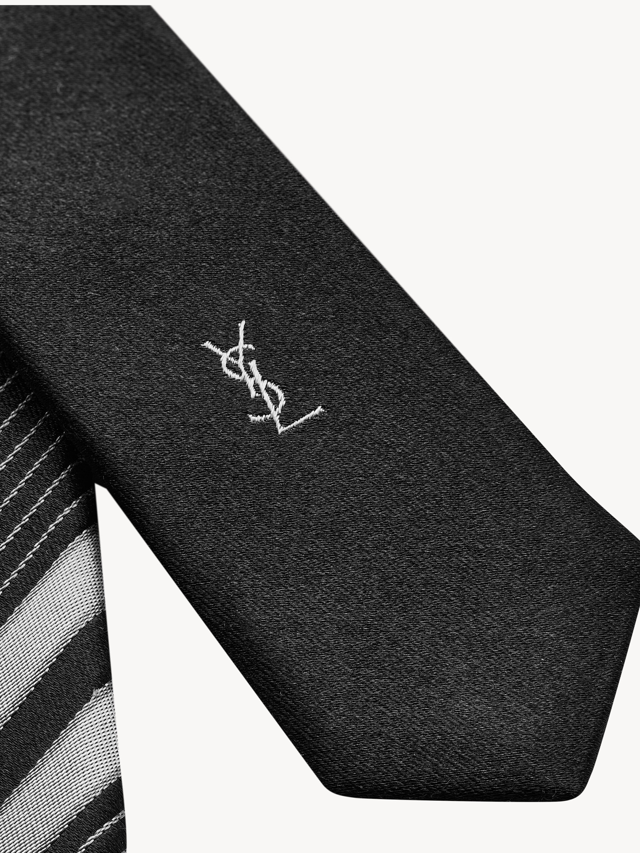Saint Laurent Striped Tie