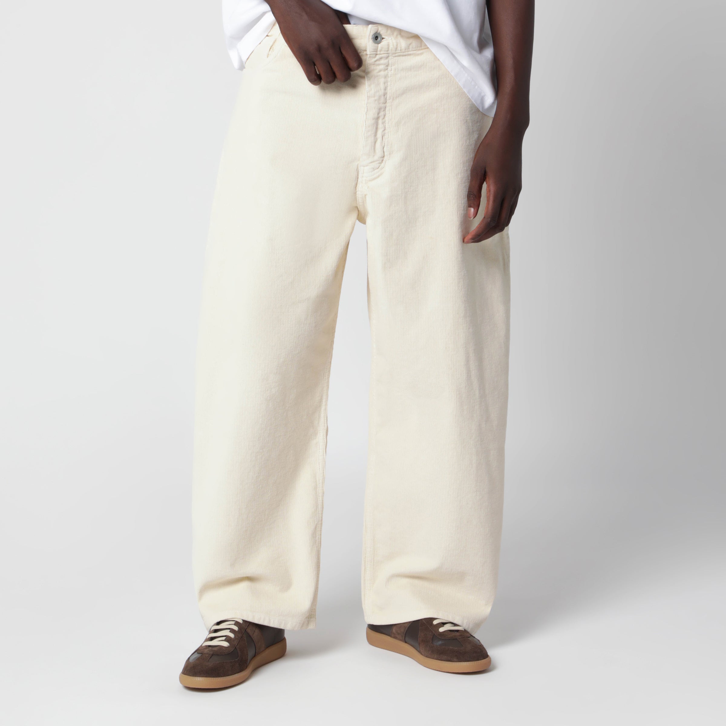 Studio nicholson Cream Paolo Wide-Leg Jeans