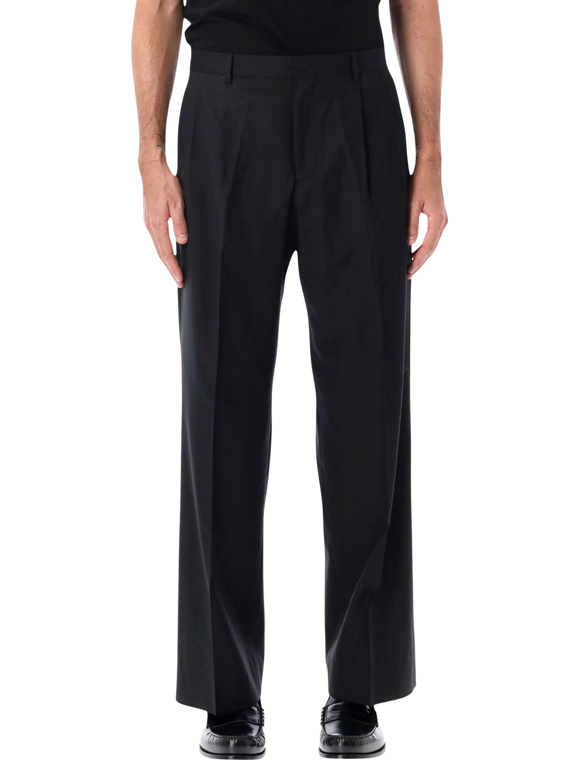 Sunflower Wool Wide Pleated Trousers