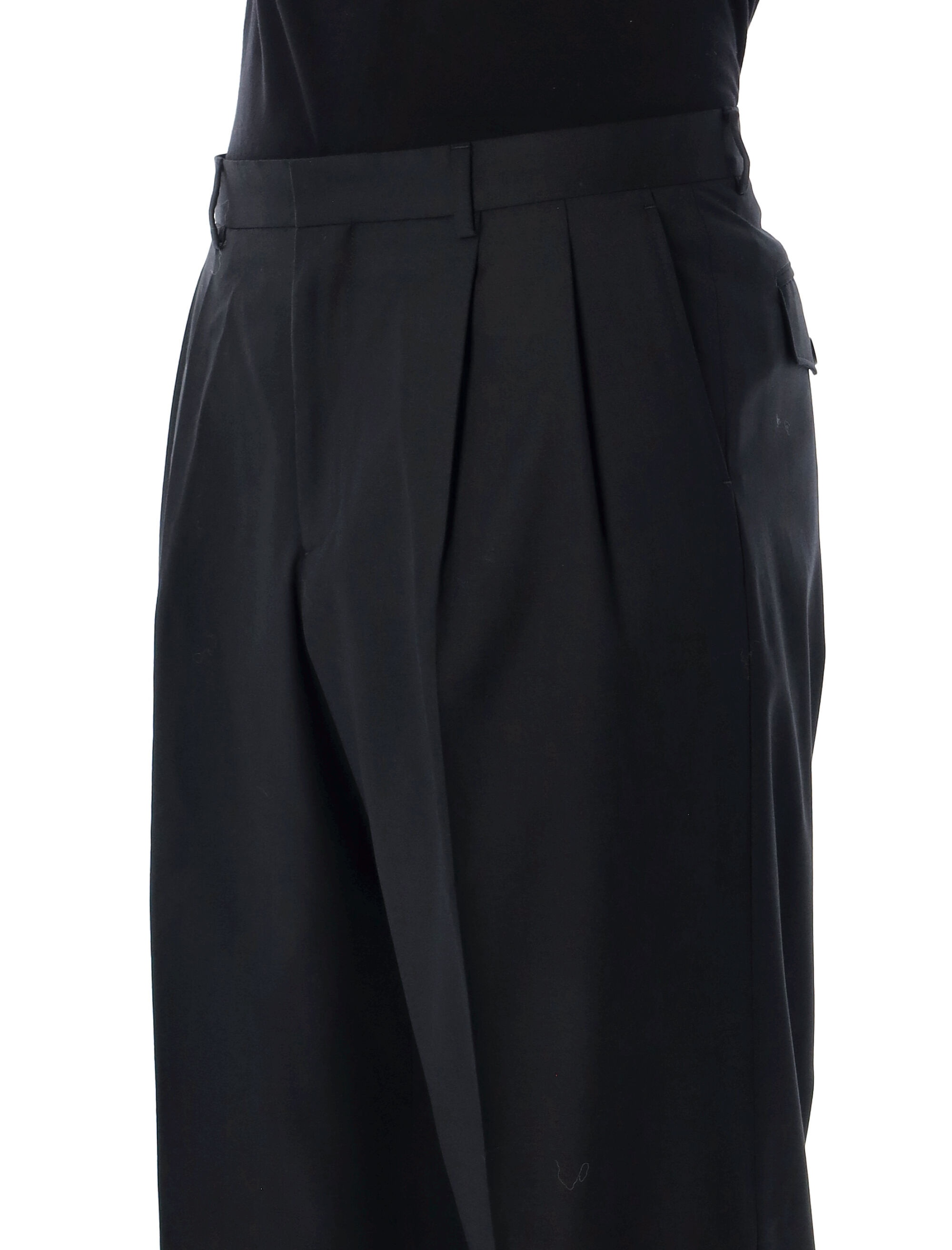 Sunflower Wool Wide Pleated Trousers