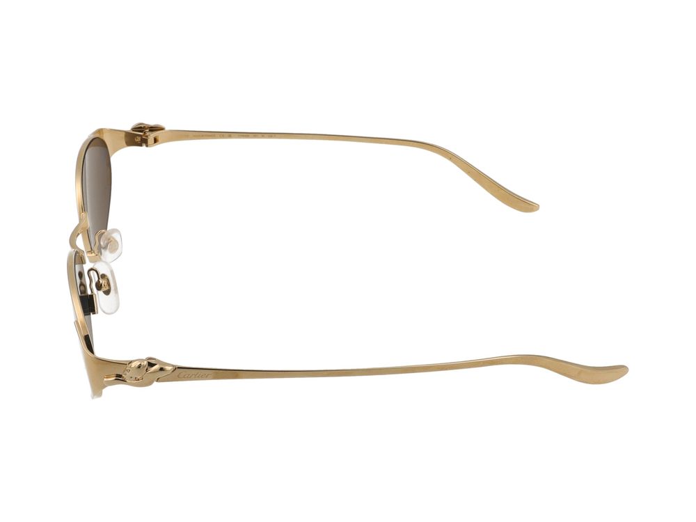 Cartier Sunglasses Ct0630s 001 Gold Gold Grey 53