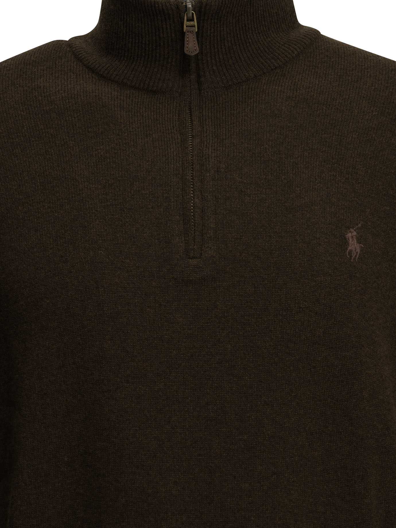 Polo Ralph Lauren Sweater With A Half-Zip And Logo
