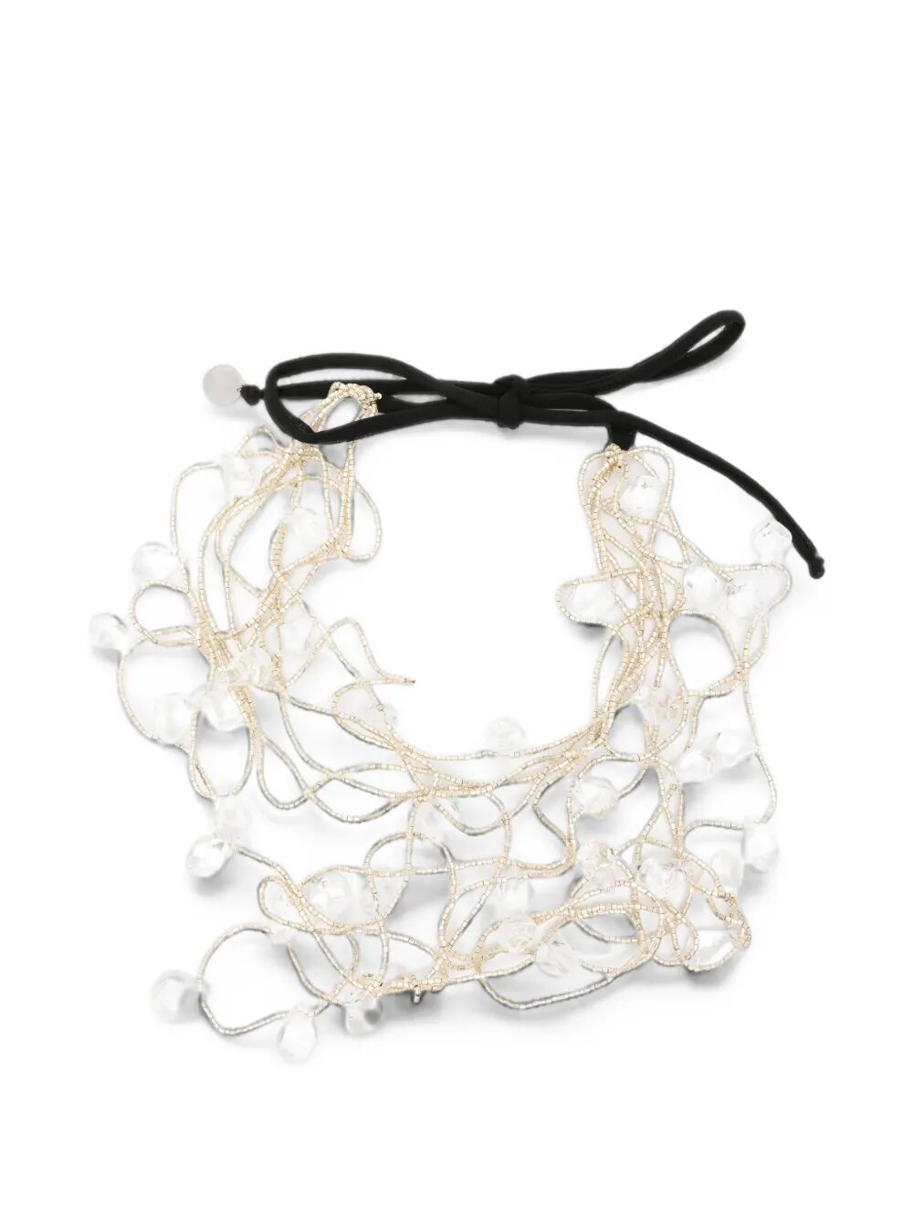 Maria Calderara Sylver-Clear Crystal Necklace