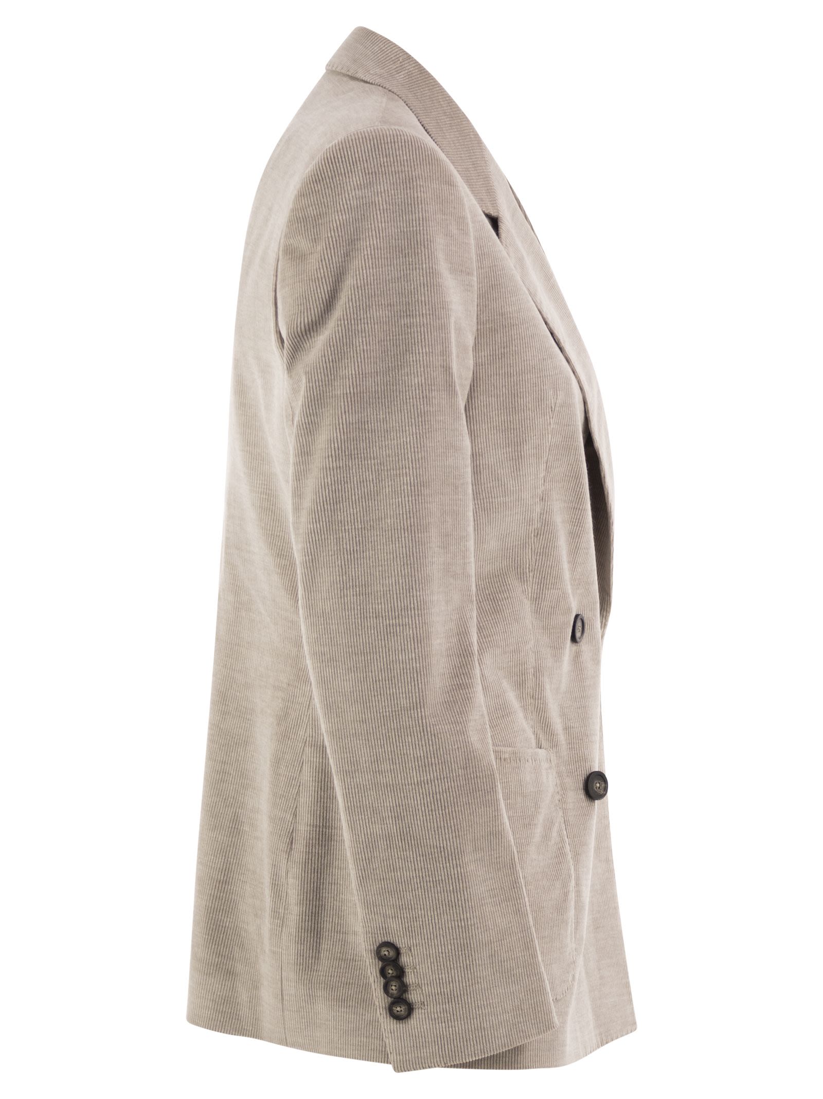 Tagliatore Double-Breasted Stretch Cotton And Cashm